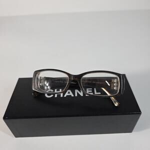 Chanel 3179-H Collection Perle Eyeglasses FRAMES 1204 Brown 51-16-135 Italy